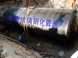 地埋式污水處理池產品大圖 海南龍康玻璃鋼化糞池廠